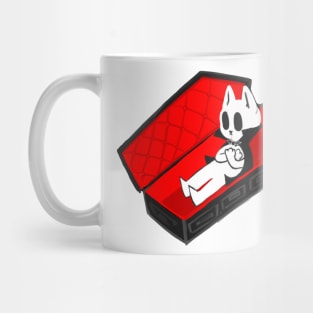 Vampire Cat in Casket Mug